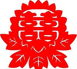 0071_雙喜字 囍 吉祥圖案 剪紙 矢量AI