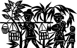 剪紙窗花 民俗事項 圖案 矢量 AI_0262