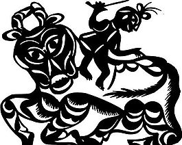 剪紙窗花 民俗事項 圖案 矢量 AI_0174