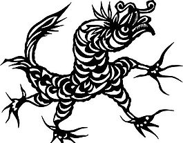 剪紙窗花 民俗事項(xiàng) 圖案 矢量 AI_0173