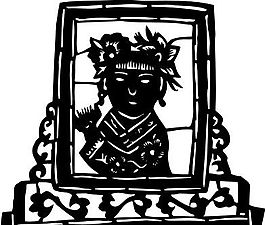 剪紙窗花 民俗事項(xiàng) 圖案 矢量 AI_0141