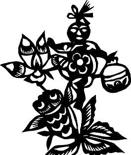 剪紙窗花 民俗事項(xiàng) 圖案 矢量 AI_0063