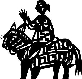 剪紙窗花 民俗事項(xiàng) 圖案 矢量 AI_0050