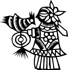 剪紙窗花 民俗事項(xiàng) 圖案 矢量 AI_0042