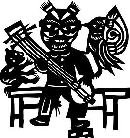 剪紙窗花 民俗事項(xiàng) 圖案 矢量 AI_0033