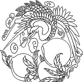 吉祥圖案 黑白 中華傳統(tǒng) 矢量 AI_0060