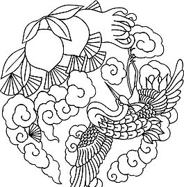 吉祥圖案 黑白 中華傳統(tǒng) 矢量 AI_0059