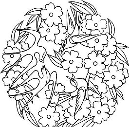 吉祥圖案 黑白 中華傳統(tǒng) 矢量 AI_0056