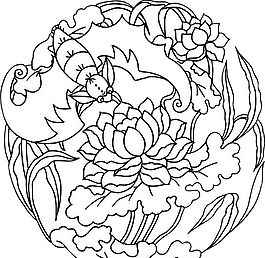 吉祥圖案 黑白 中華傳統(tǒng) 矢量 AI_0031