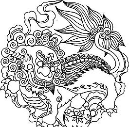 吉祥圖案 黑白 中華傳統(tǒng) 矢量 AI_0030