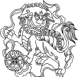 吉祥圖案 黑白 中華傳統(tǒng) 矢量 AI_0029