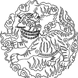 吉祥圖案 黑白 中華傳統(tǒng) 矢量 AI_0028