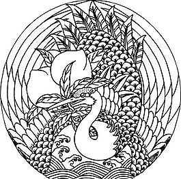 吉祥圖案 黑白 中華傳統(tǒng) 矢量 AI_0018