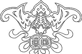 吉祥圖案 黑白 中華傳統(tǒng) 矢量 AI_0007
