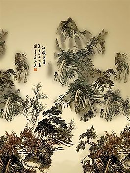 水墨山水1