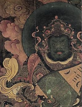 法海寺壁畫-38東方持國(guó)天王局部