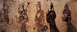 迎賓拜謁壁畫