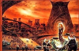 丙烯画人物 梦境幻影_129