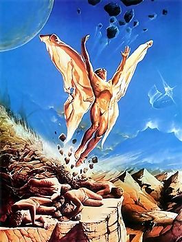 丙烯画人物 梦境幻影_102