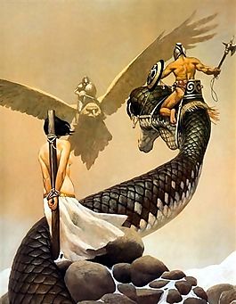 丙烯画人物 梦境幻影_086