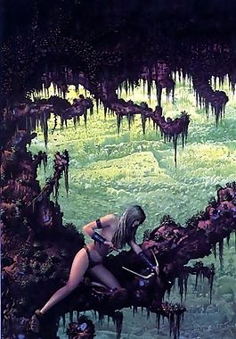 丙烯画人物 梦境幻影_039
