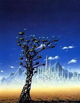 丙烯画人物 梦境幻影_029