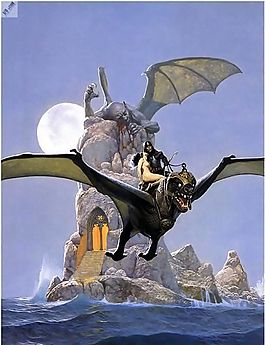 丙烯画人物 梦境幻影_017