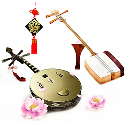 古琴中國風免扣素材