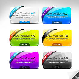 炫彩方框素材圖片