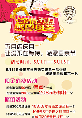 母親節(jié)促銷(xiāo)展架素材