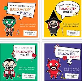 萬圣節派對邀請卡