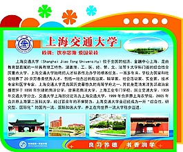 校園展板 世界名校 上海交通大學
