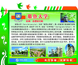校園展板 世界名校 耶魯大學(xué)