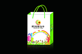 復(fù)古青花手提袋圖片