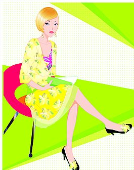 人物剪影插畫素材圖片