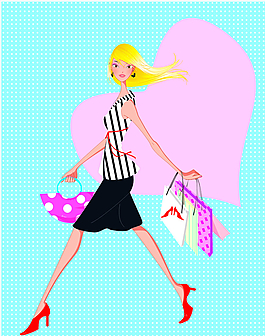 人物剪影插畫素材圖片