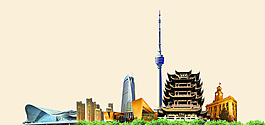 武漢地標(biāo)建筑圖片