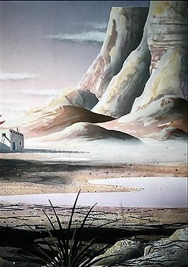 自然风景 丙烯画 装饰画_0041