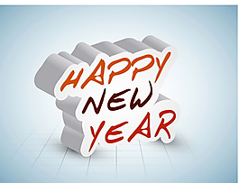 新年快樂海報矢量素材