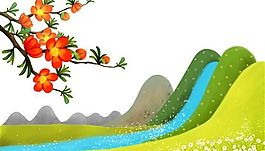 萬(wàn)像美景 自然風(fēng)情 分層插圖 PSD格式_0004