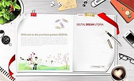 桌面書簽 2009年最新設計 分層素材 PSD格式_0045