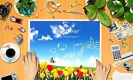 桌面書簽 2009年最新設(shè)計 分層素材 PSD格式_0019