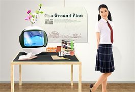人物風(fēng)情 韓國(guó)元素 分層素材 PSD_0006
