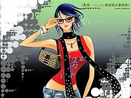 時尚女孩 時尚人物 分層 PSD_0142