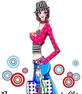 時尚女孩 彩繪人物 分層 PSD _0082