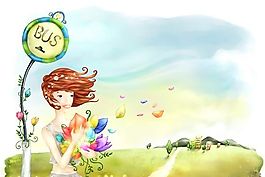 夢想青春 卡通漫畫 韓式風格 分層 PSD_0059