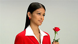美女與鮮花視頻素材