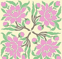 全球花紋圖案 花紋圖案 裝飾圖案 分層素材 PSD源文件_0018