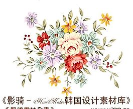 時尚彩繪花草 裝飾圖案 分層 PSD_1127