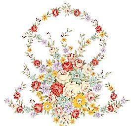 彩绘花草 韩式花纹 PSD_1059